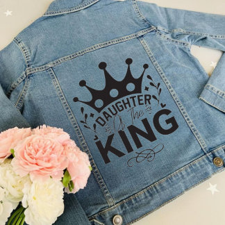 Daughter of the King Christian Teen Denim Jacket