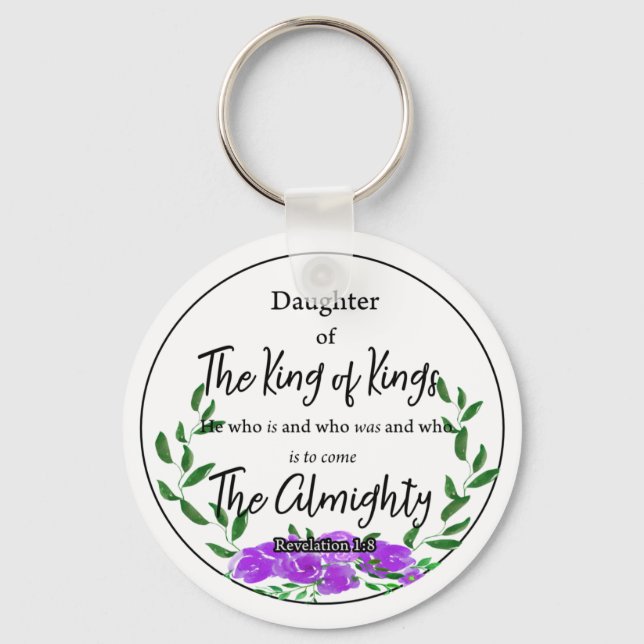 Daughter of the KING Key Ring (Front)