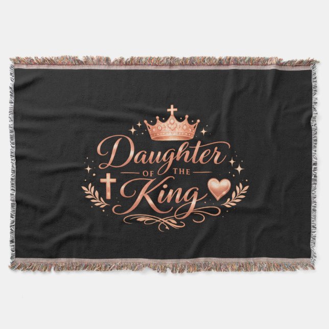 Daughter of the King Throw Blanket (Front)