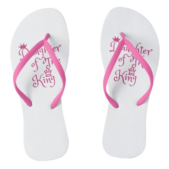 Daughter of the King Women's Flip Flops (Footbed)