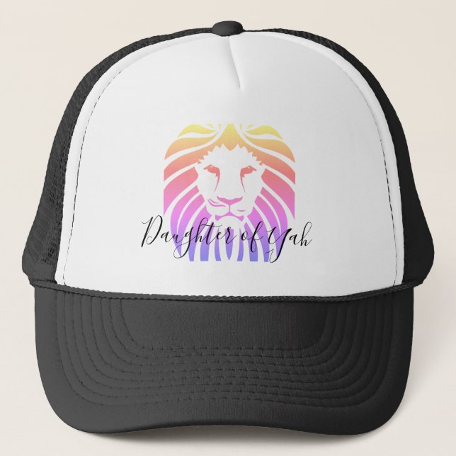Daughter of Yah Lion of Judah Trucker Hat (Front)