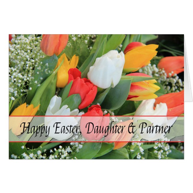 Daughter & Partner   Happy Easter (Front Horizontal)