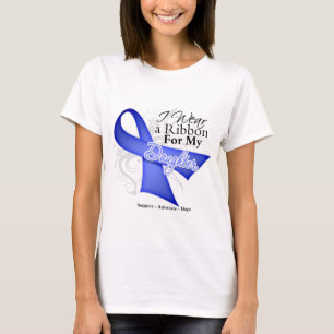 Daughter Periwinkle Ribbon - Stomach Cancer T-Shirt