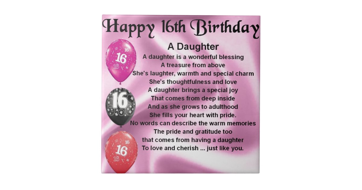 daughter-poem-16th-birthday-tile-zazzle