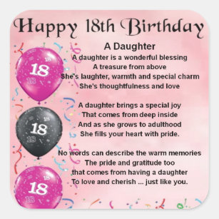 Goede Daughter Birthday Stickers & Labels | Zazzle UK JW-15