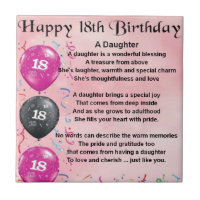 Daughter Poem - 18th Birthday