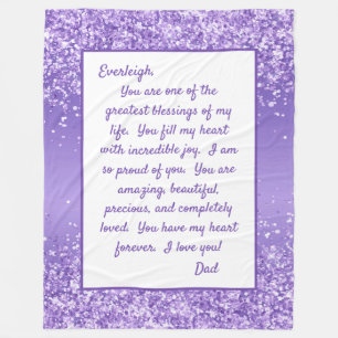 Daughter Proud of Youou Fleece Blanket