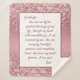 Daughter Proud of Youou Sherpa Blanket