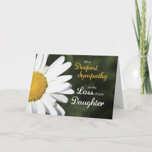 Daughter, Religious Sympathy, White Daisy Card