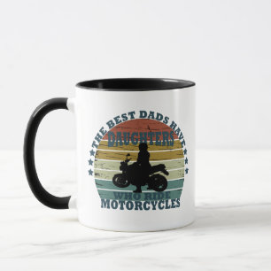 Daughter ride motorcycle happy fathers day mug
