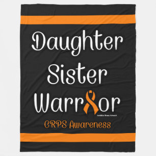 Daughter Sister Warrior...CRPS Fleece Blanket