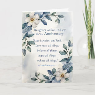 Daughter Son in Law Religious Anniversary Love Card