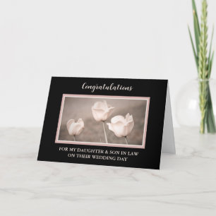 Daughter & Son in Law Wedding Day Congratulations Card