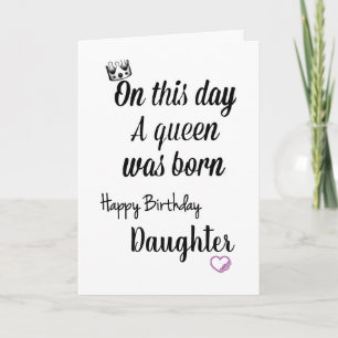 **DAUGHTER** SPECIAL "YOU" AND SPECIAL "BIRTHDAY" CARD