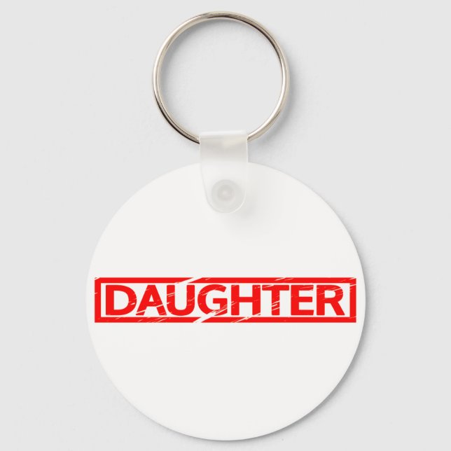Daughter Stamp Key Ring (Front)