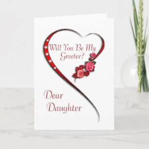 Daughter, Swirling heart Greeter invitation