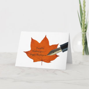 Daughter Thanksgiving Card
