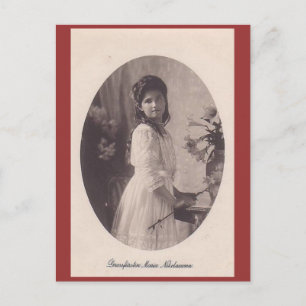 Daughter Tsar MARIE Romanov Russia #281 Postcard