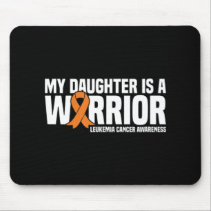Daughter Warrior Orange Ribbon Leukaemia Cancer Aw Mouse Mat