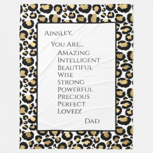 Daughter You Are Amazing Fleece Blanket