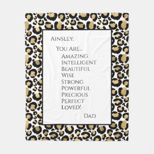 Daughter You Are Amazing Fleece Blanket