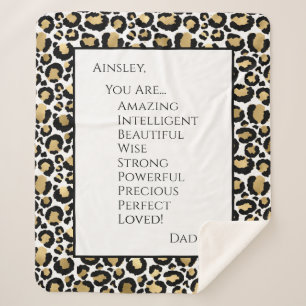 Daughter You Are Amazing Sherpa Blanket