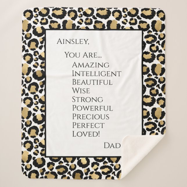 Daughter You Are Amazing Sherpa Blanket (Front)