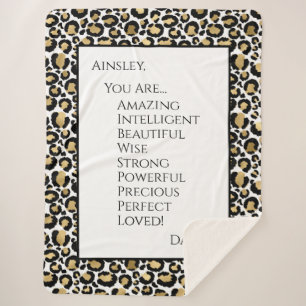 Daughter You Are Amazing Sherpa Blanket