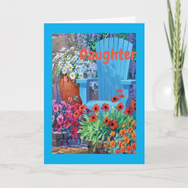 **DAUGHTER** YOU ARE "LOVED" HAPPY BIRTHDAY CARD (Front)