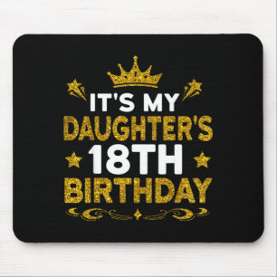 Daughter's 18th birthday happy birthday 18 years mouse mat