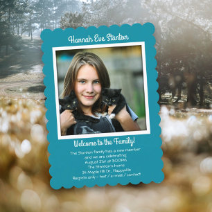 Daughter's Adoption Photo Party Invitation