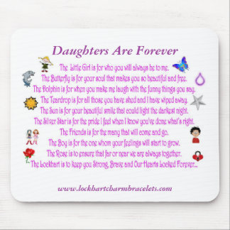 Daughters Are Forever Poem Mousepad