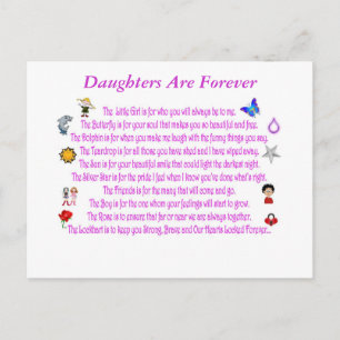 Daughters Are Forever Post Card