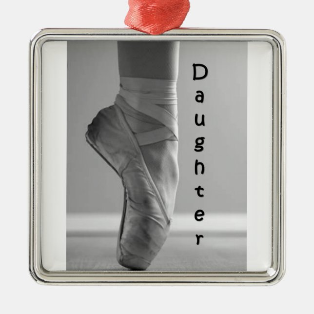 "DAUGHTER'S" BALLERINA ORNAMENT (Front)