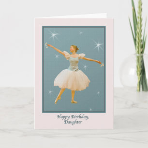 Daughter's Birthday, Ballet Dancer Card