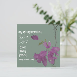 DAUGHTERS DAY FLOWER GIFT CARD