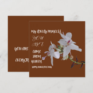 DAUGHTERS DAY FLOWER GIFT CARD