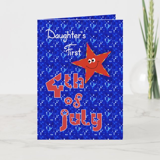 Daughter's First 4th of July Card (Front)