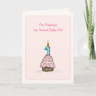 Daughter's First Birthday Card