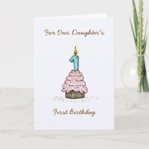 Daughter's First Birthday Card