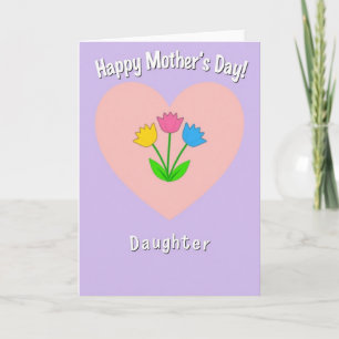 Daughters Floral Mother Card