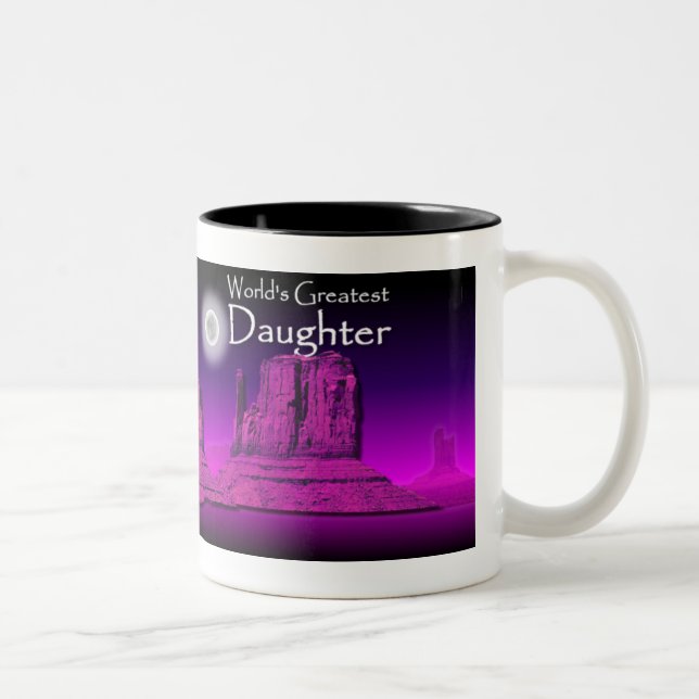 Daughter's Loving Hands Pink Mug (Right)