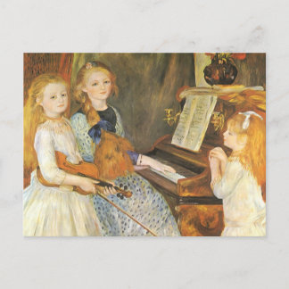 Daughters of Catulle Mendes by Pierre Renoir Postcard