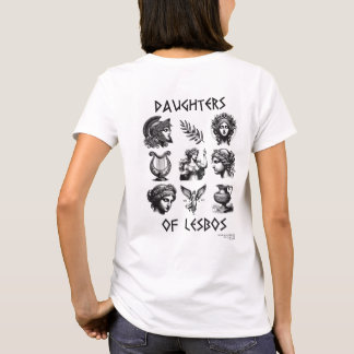 Daughters of Lesbos Antic, lesbian pride T-Shirt