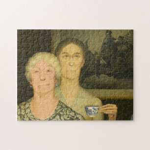 Daughters of Revolution by Grant Wood Jigsaw Puzzle
