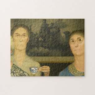 Daughters of Revolution by Grant Wood Jigsaw Puzzle