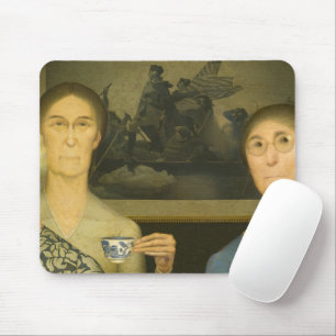 Daughters of Revolution by Grant Wood Mouse Mat