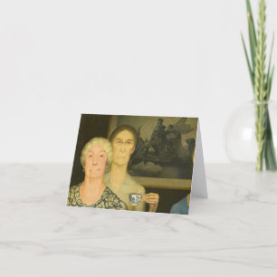 Daughters of Revolution by Grant Wood Thank You Card