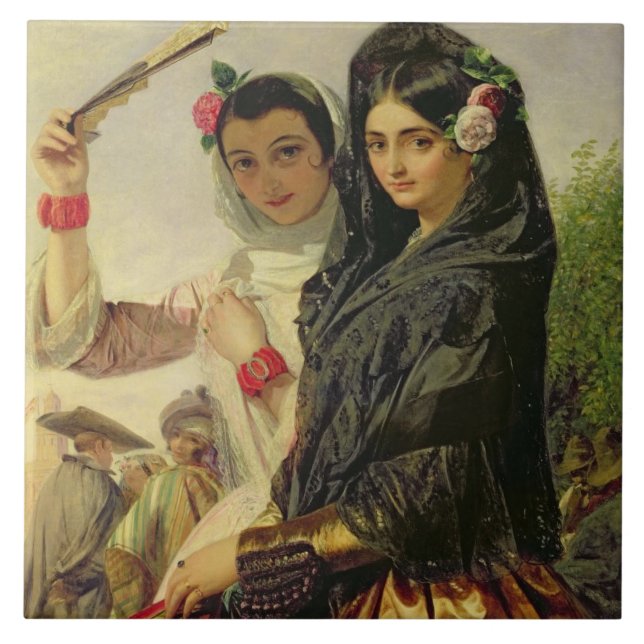 Daughters of the Alhambra Tile (Front)