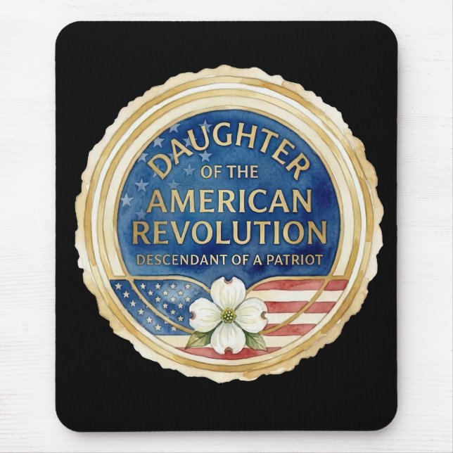 Daughters of the American Revolution patriot USA Mouse Mat (Front)